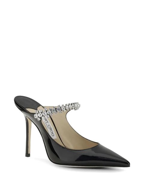 Jimmy Choo Bing crystal-embellished patent leather pumps - Black - zdjęcie produktu nr 2
