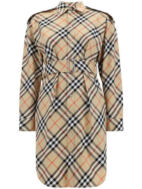 Burberry Vintage Check cotton shirtdress - Brown - zdjęcie produktu nr 1