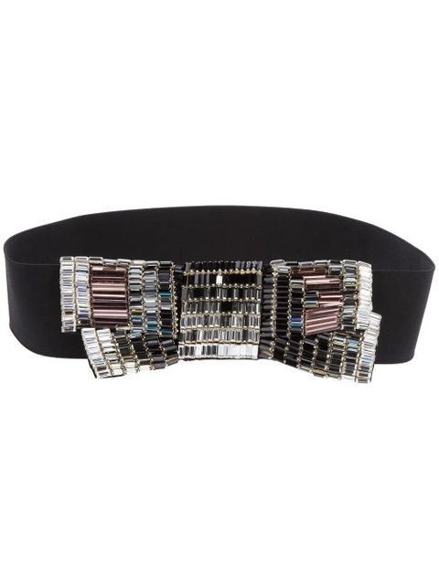 Lanvin beade bow headband - Black - zdjęcie produktu nr 1