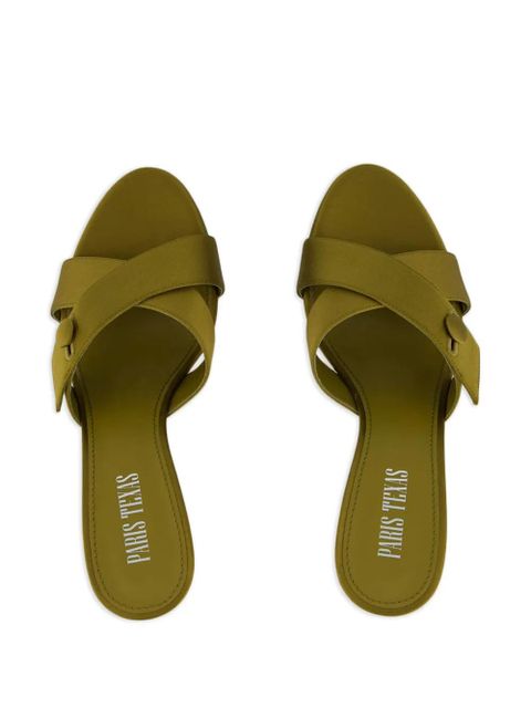 Paris Texas Lidia satin cross-strap sandals - Green - zdjęcie produktu nr 2