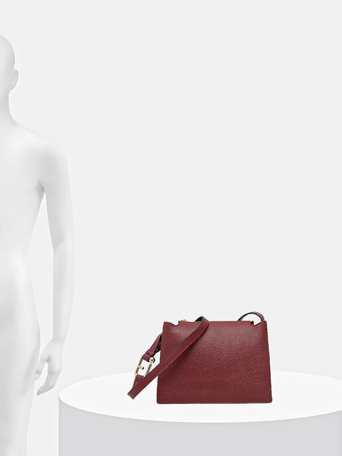 Furla torebka skórzana kolor bordowy WB01275.HSF000.0053S