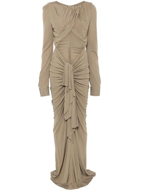 Christopher Esber bateau draped maxi dress - Green - zdjęcie produktu nr 1