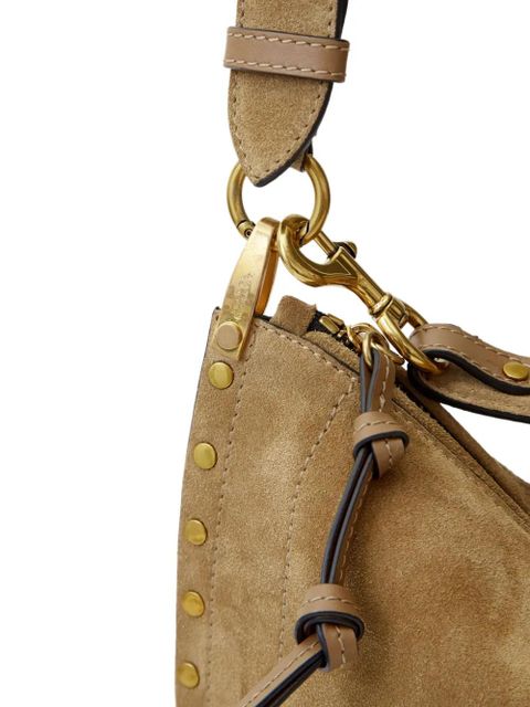 ISABEL MARANT Oskan studded cross body bag - Brown