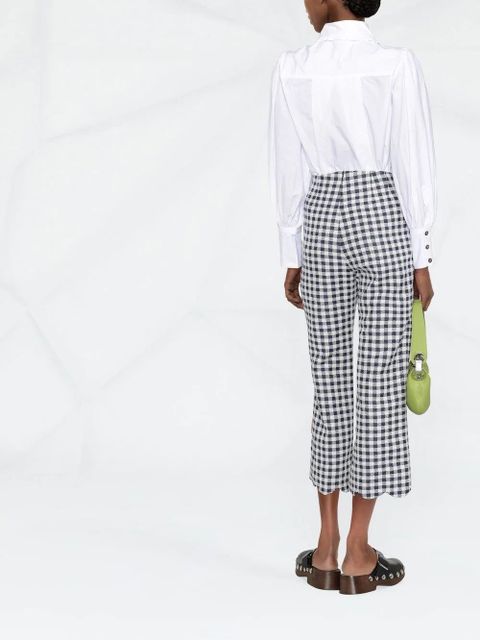 GANNI balloon-sleeve shirt - White - zdjęcie produktu nr 2