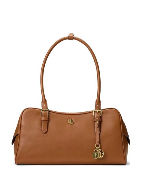 Lauren Ralph Lauren buckle logo charm tote bag - Brown - zdjęcie produktu nr 1