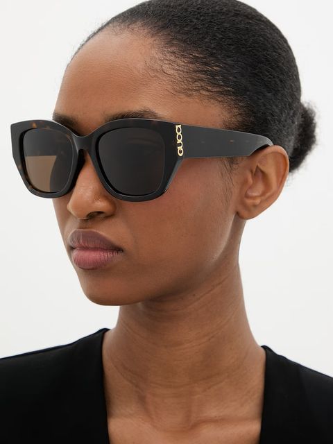 Gucci Okulary przeciwsłoneczne kocie oczy damskie - zdjęcie produktu nr 1