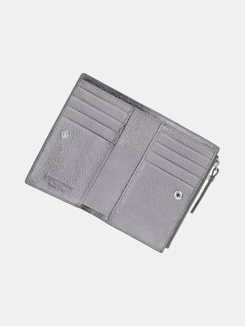 Gianni Chiarini portfel skórzany damski kolor srebrny PF.6003.GRN.LM - zdjęcie produktu nr 2