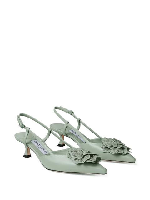 Jimmy Choo Mimmi floral slingback pumps - Green - zdjęcie produktu nr 2