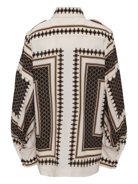 ZIMMERMANN chain-print pocket blouse - Black - zdjęcie produktu nr 2