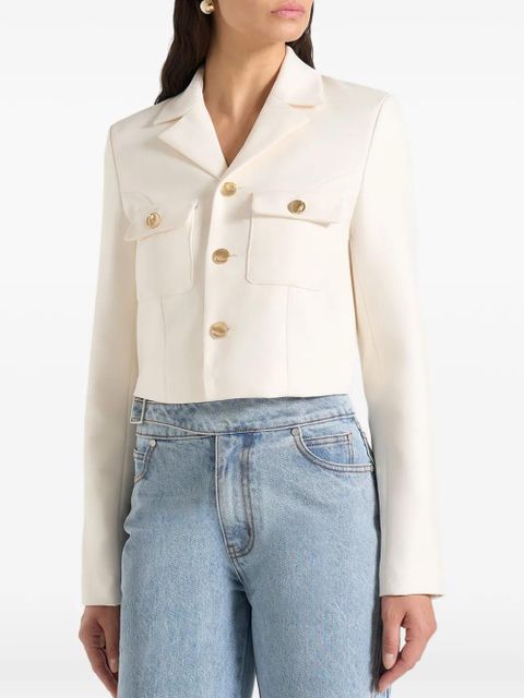 Manière De Voir Daphina buttoned cropped jacket - Neutrals