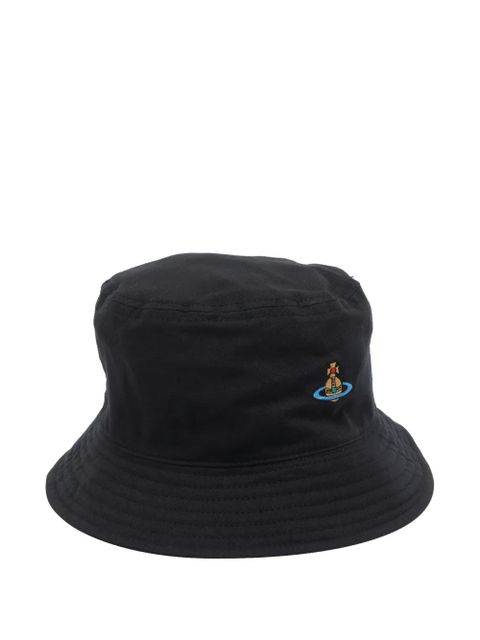 Vivienne Westwood Orb embroidered bucket hat - Black - zdjęcie produktu nr 1