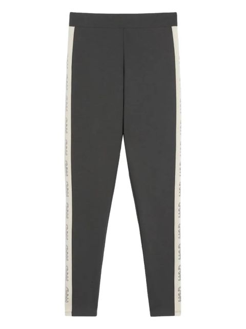 Weekend Max Mara logo-tape leggings - 001 ANTRACITE - zdjęcie produktu nr 1