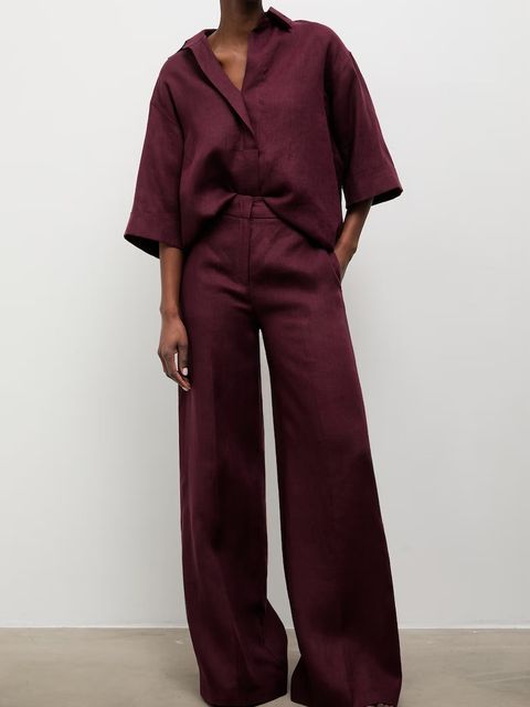 Answear.LAB spodnie damskie lniane - zdjęcie produktu nr 1