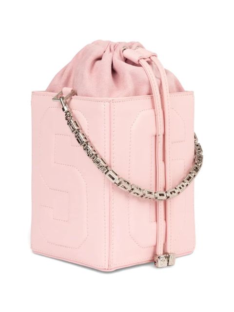 GCDS logo-embossed bucket bag - Pink