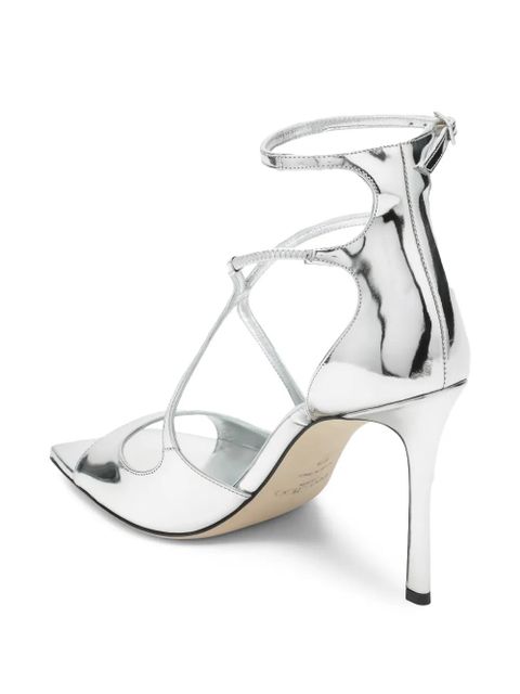 Jimmy Choo Azia ankle-strap stiletto sandals - Silver