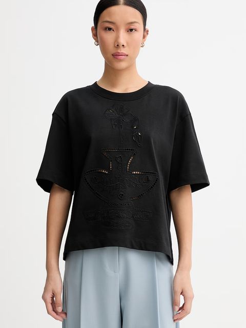 MUNTHE T-shirt damski bawełniany NELLAMY - zdjęcie produktu nr 1