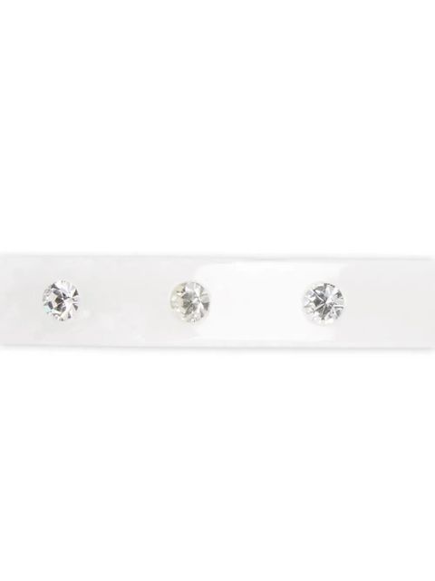 Maison Michel Stacy crystal-embellishment hair clip - White - zdjęcie produktu nr 2