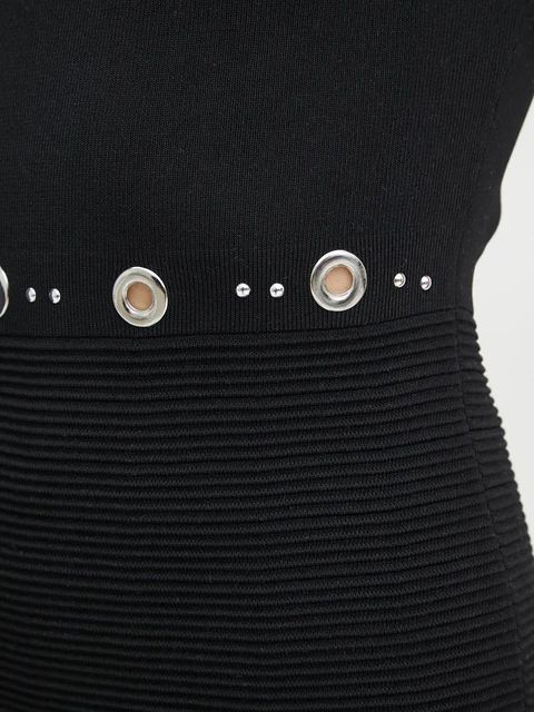 Morgan sukienka RMEY kolor czarny mini rozkloszowana RMEY