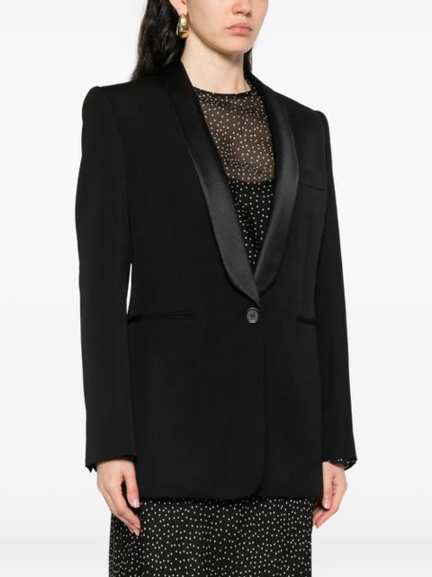 Chloé satin-lapel blazer - Black