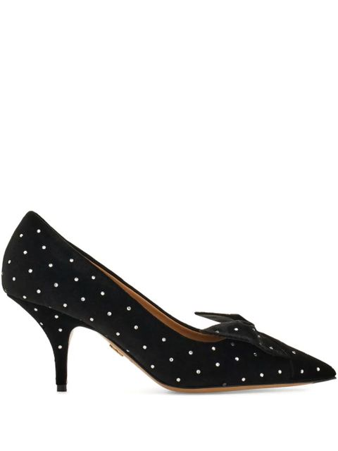 Ferragamo 70mm bow-embellished pumps - Black - zdjęcie produktu nr 1