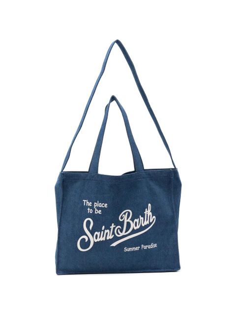 MC2 Saint Barth logo-print shoulder bag - Blue - zdjęcie produktu nr 1