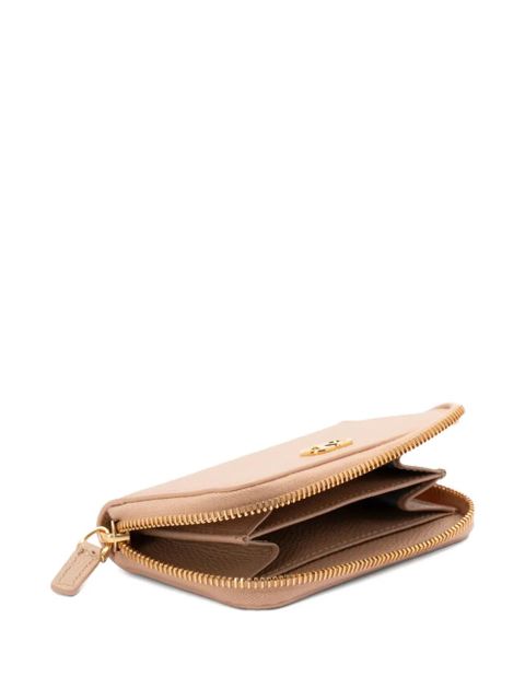 Valentino Garavani VLogo Signature grained leather wallet - Neutrals