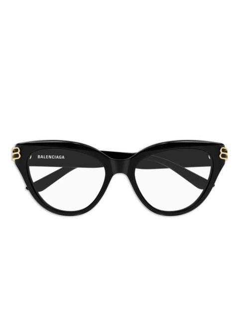 Balenciaga Eyewear logo cat-eye glasses - Black - zdjęcie produktu nr 1