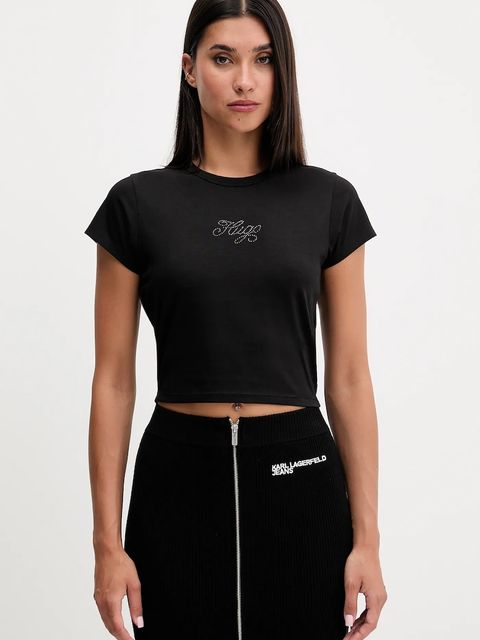Hugo Blue t-shirt damski kolor czarny 50551404 - zdjęcie produktu nr 1