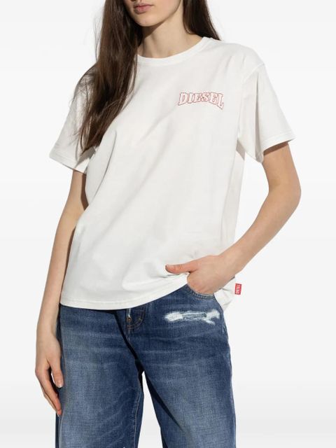 Diesel T-Normy-S17 embroidered T-shirt - White