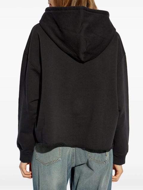 MM6 Maison Margiela logo-print hoodie - Black