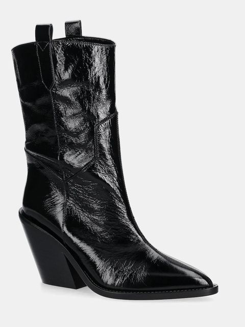 IRO kowbojki skórzane Mazola kolor czarny na słupku WF38MAZOLA - zdjęcie produktu nr 1