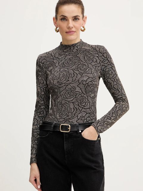 Morgan bluzka damska kolor czarny wzorzysta TROSALI - zdjęcie produktu nr 1