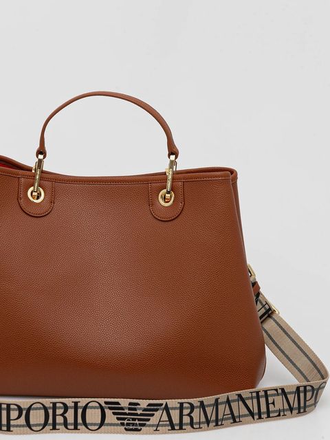 Emporio Armani torebka kolor brązowy EW000360 AF12103