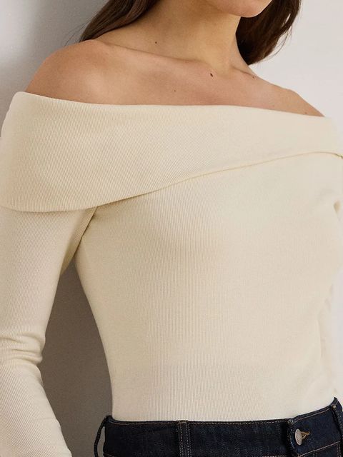 Lauren Ralph Lauren sweter damskie kolor beżowy lekki 200P07922