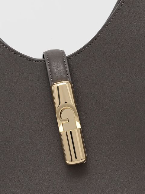 Furla torebka skórzana kolor szary WB01499.BX3104.4283S