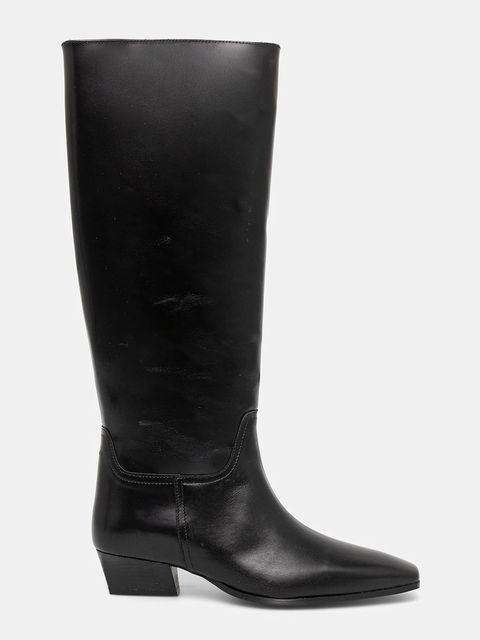 Gant kozaki skórzane Bassotte damskie kolor czarny na słupku 31581076 - zdjęcie produktu nr 2