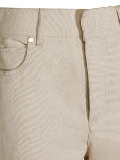 FENDI logo-patch jeans - Neutrals