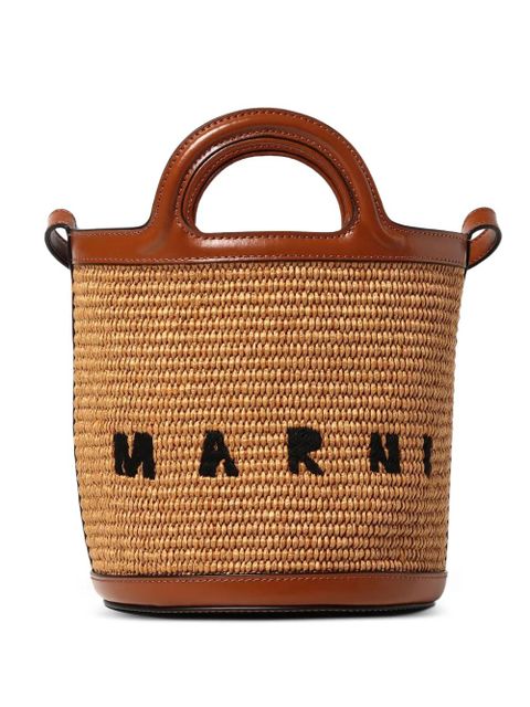 Marni small Tropicalia bucket bag - Brown - zdjęcie produktu nr 1