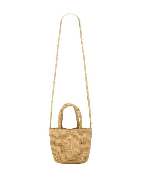 Manebi raffia shoulder bag - Neutrals - zdjęcie produktu nr 1