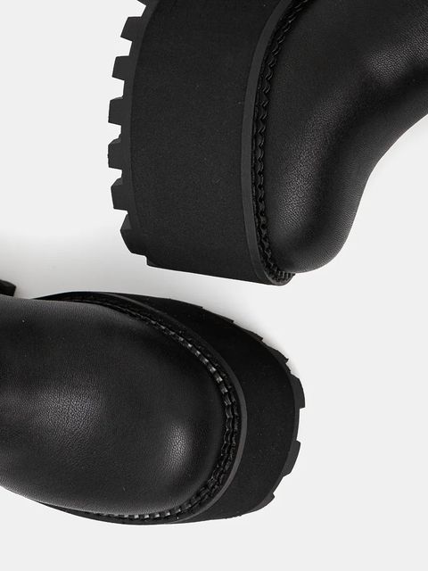 Buffalo botki Killah Sock Boot damskie kolor czarny na słupku 1622376-BLK