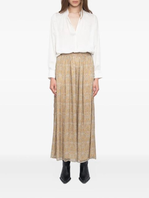 Zadig&Voltaire Jady paisley-print maxi skirt - Neutrals - zdjęcie produktu nr 2