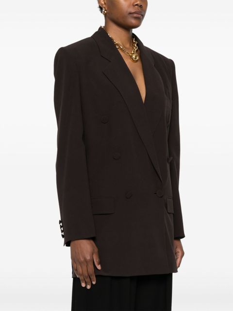 Saint Laurent silk crepe blazer - Brown - zdjęcie produktu nr 2