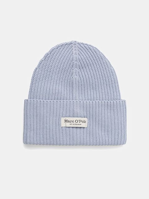 Marc O'Polo czapka kolor niebieski 600605901141 - zdjęcie produktu nr 1