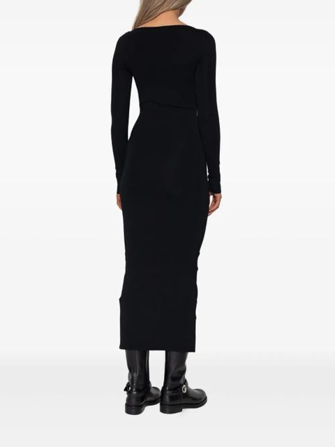 ENTIRE STUDIOS long-sleeve midi dress - Black