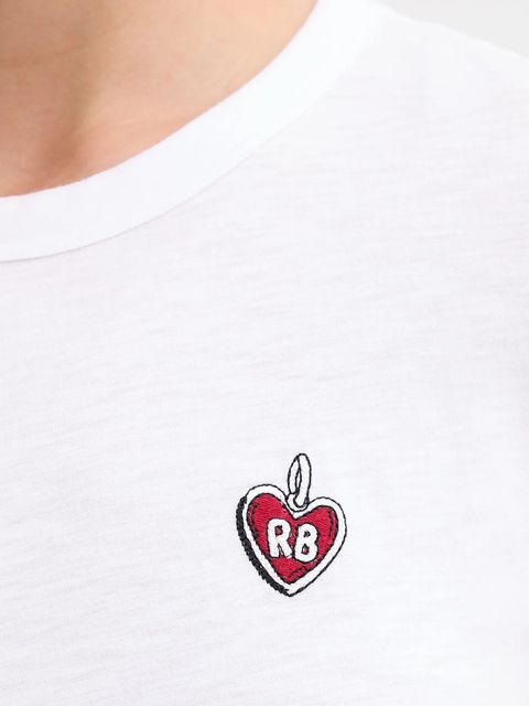 Rag & Bone t-shirt bawełniany damski kolor biały RE7D25FT3SW