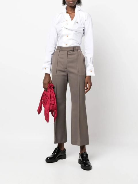 Vivienne Westwood Orb-logo long-sleeve shirt - White - zdjęcie produktu nr 2