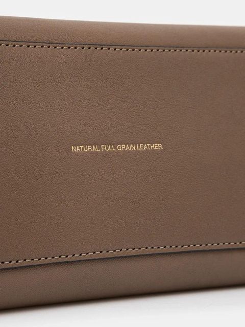 Coach torebka skórzana kolor brązowy CU044