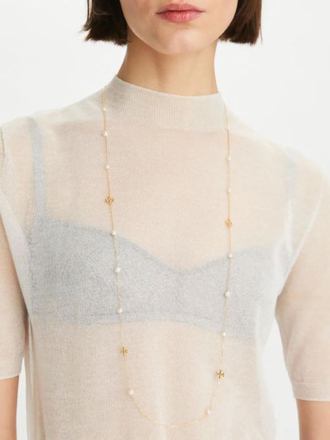 Tory Burch Kira pearl necklace - Gold - zdjęcie produktu nr 2