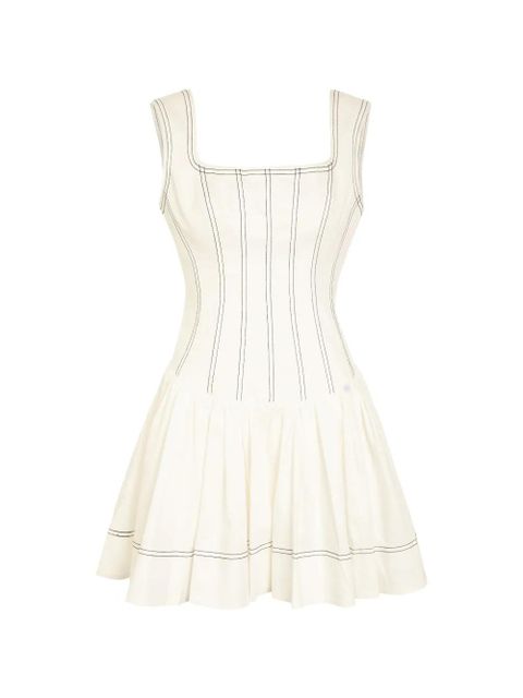 Aje contrast-stitch flared dress - Neutrals - zdjęcie produktu nr 1