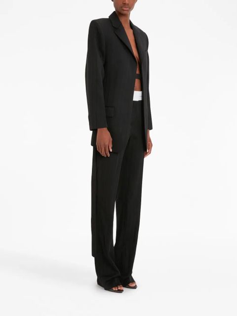 Victoria Beckham open-back single-breasted blazer - Black